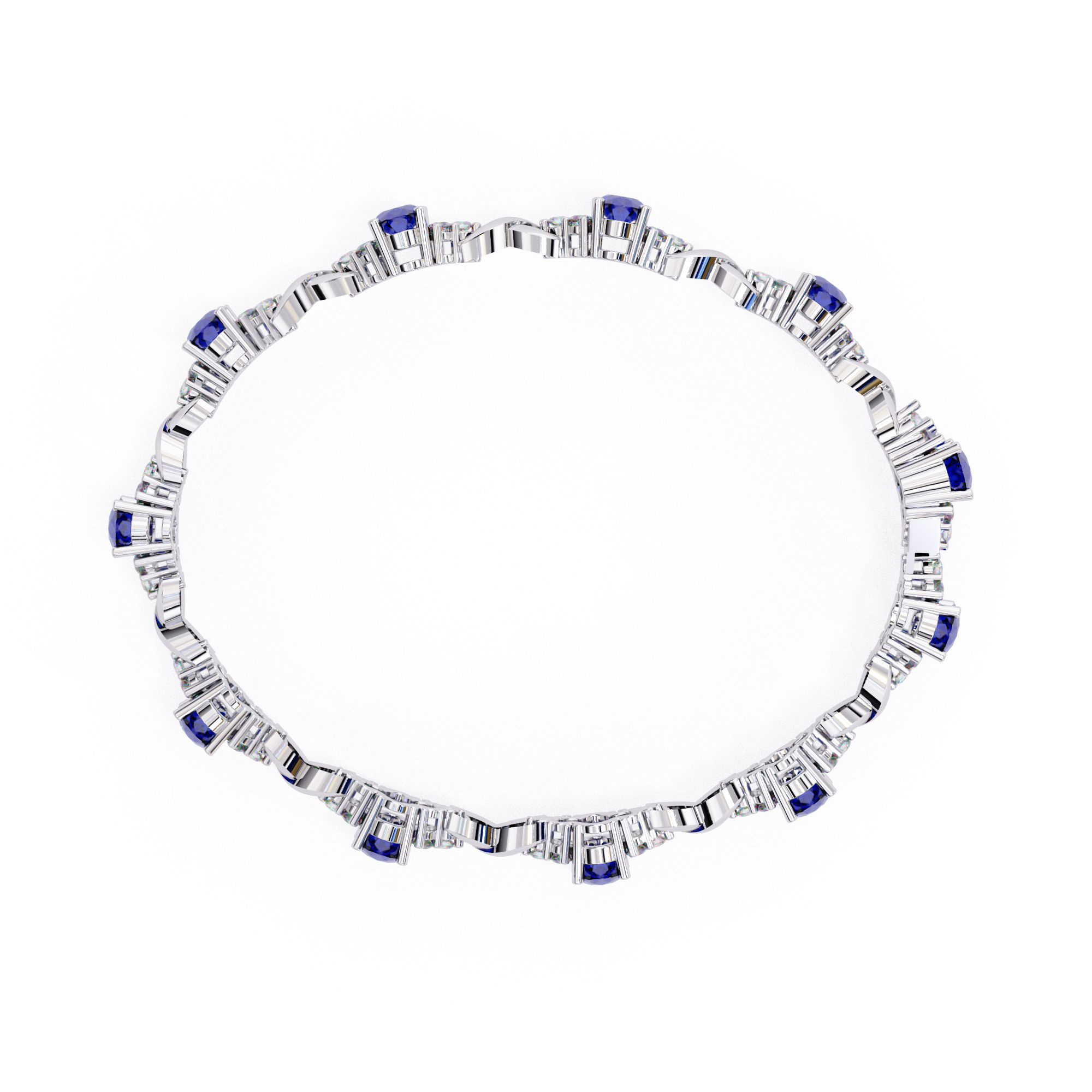 Royal Blue Link Bracelet