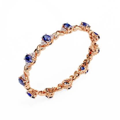 Royal Blue Link Bracelet