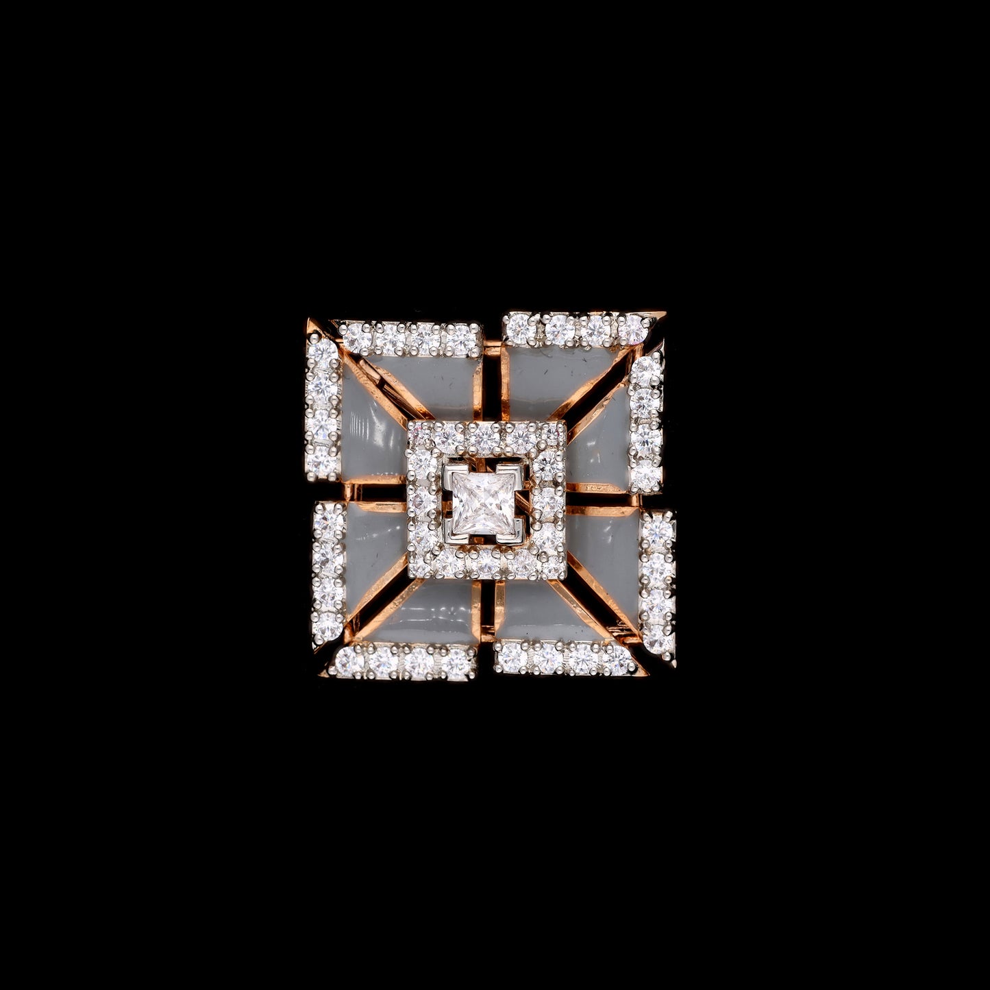Abstract Prince pinwheel brooch