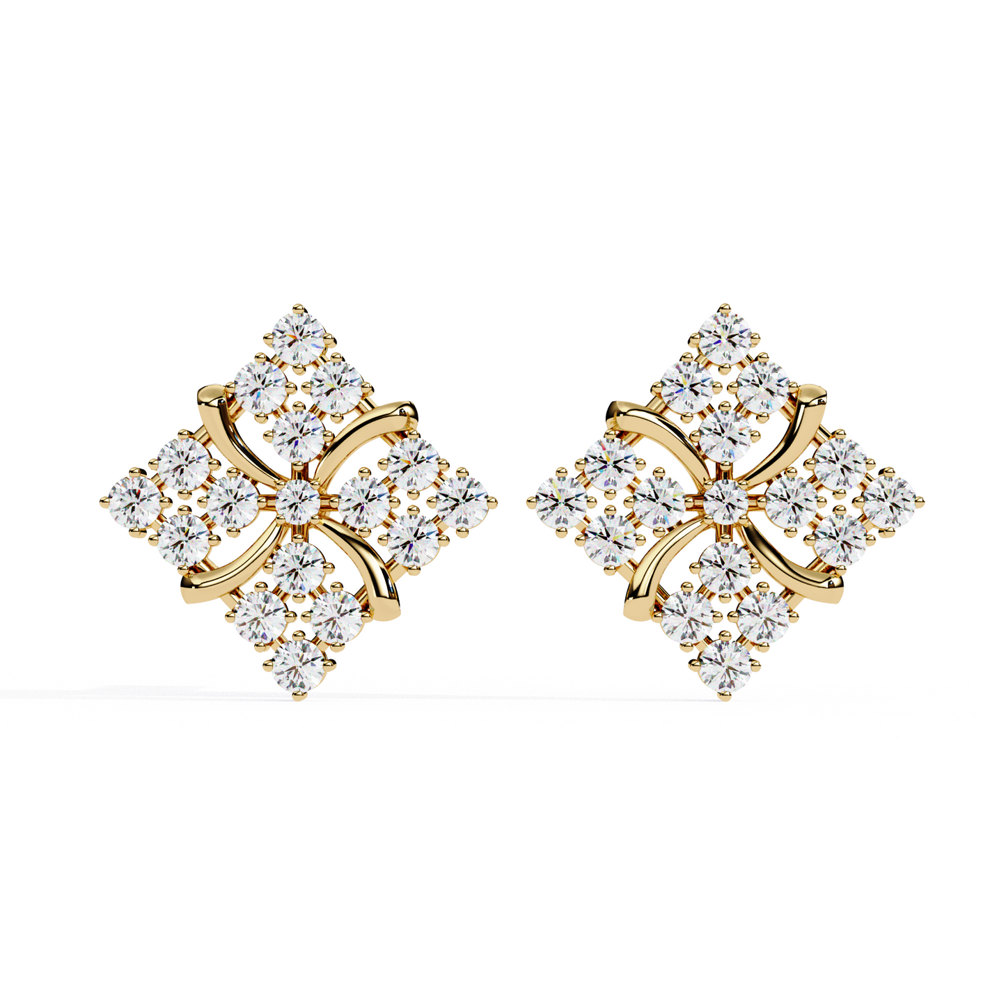 lab grown diamond studs earrings