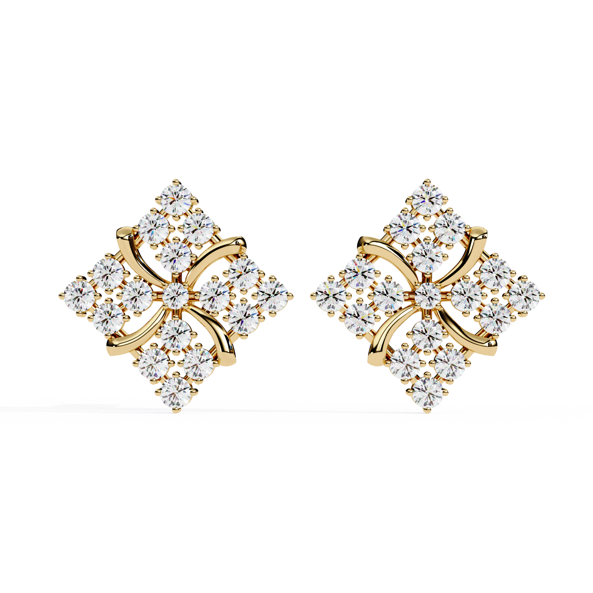lab grown diamond studs earrings