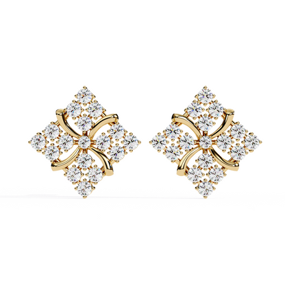 lab grown diamond studs earrings