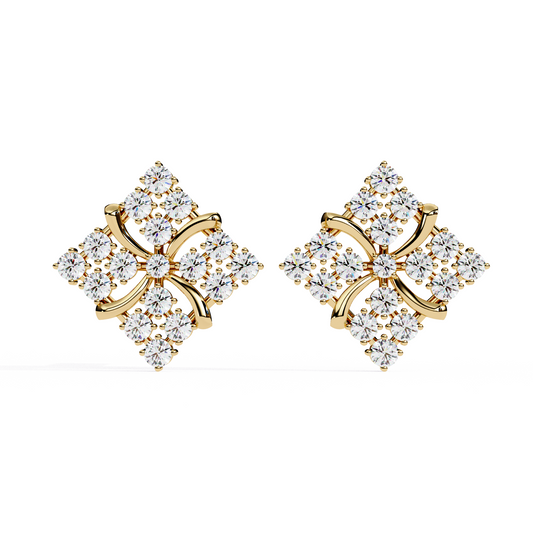 lab grown diamond studs earrings