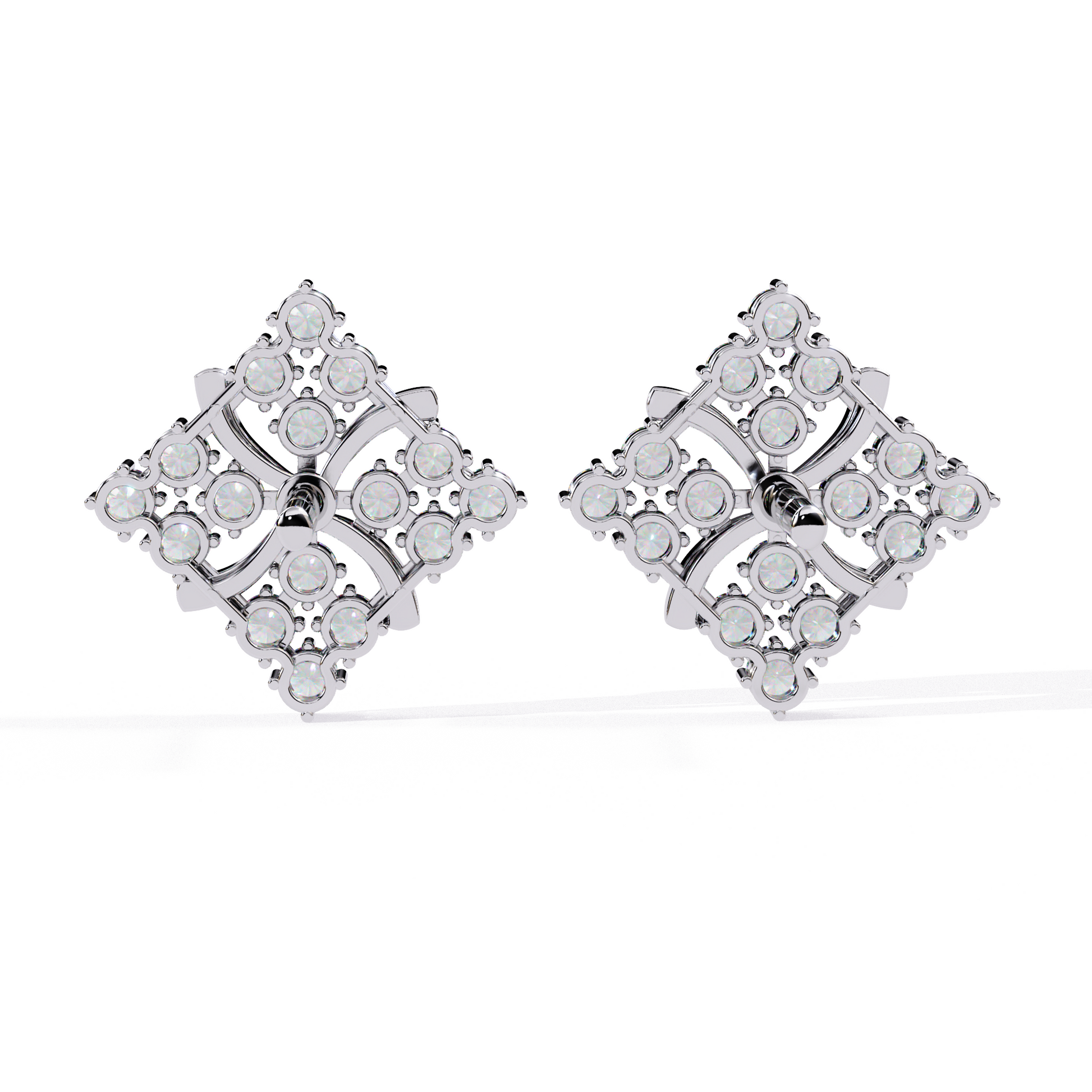 lab grown diamond studs earrings