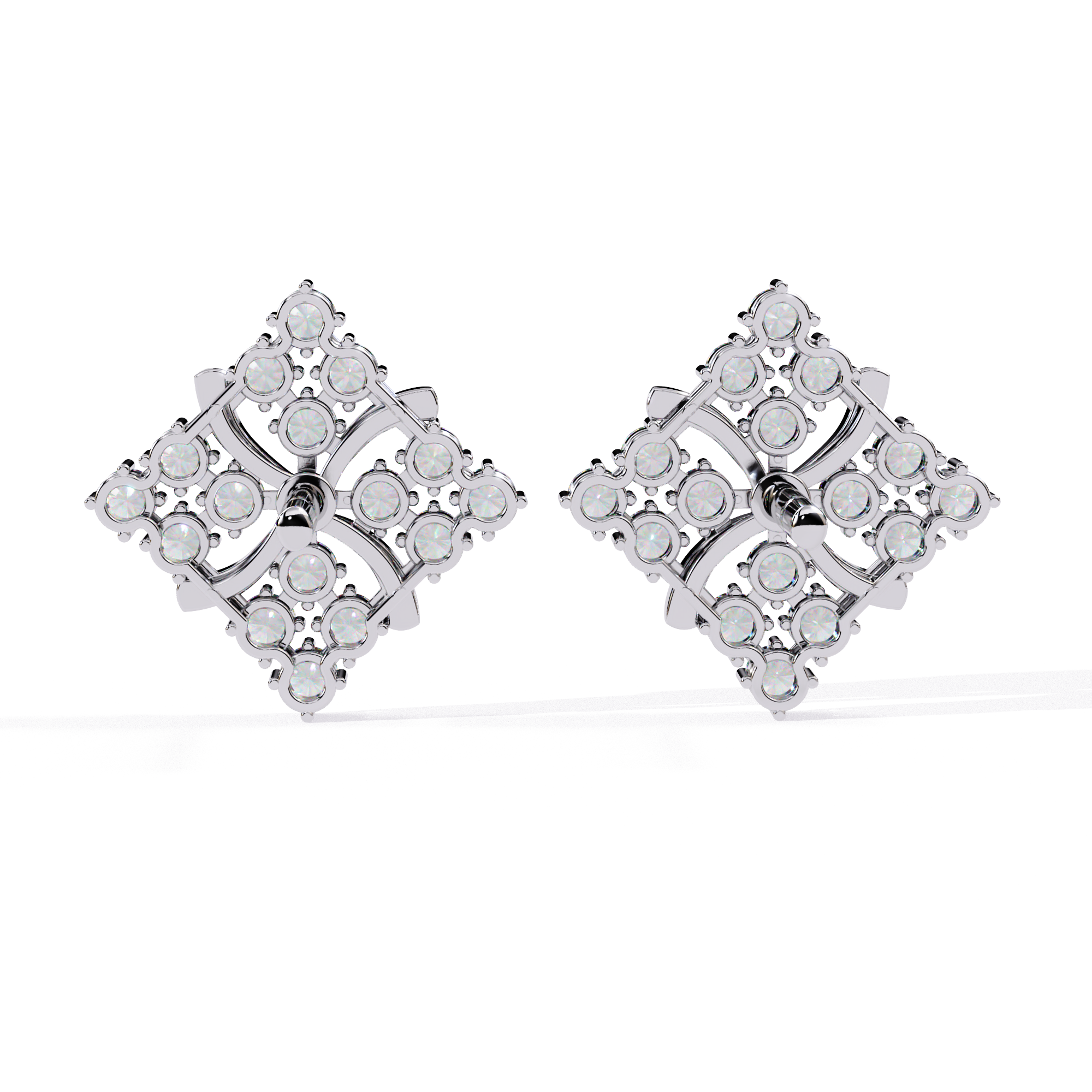 lab grown diamond studs earrings