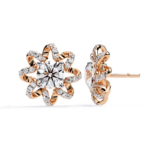 lab grown diamond studs earrings