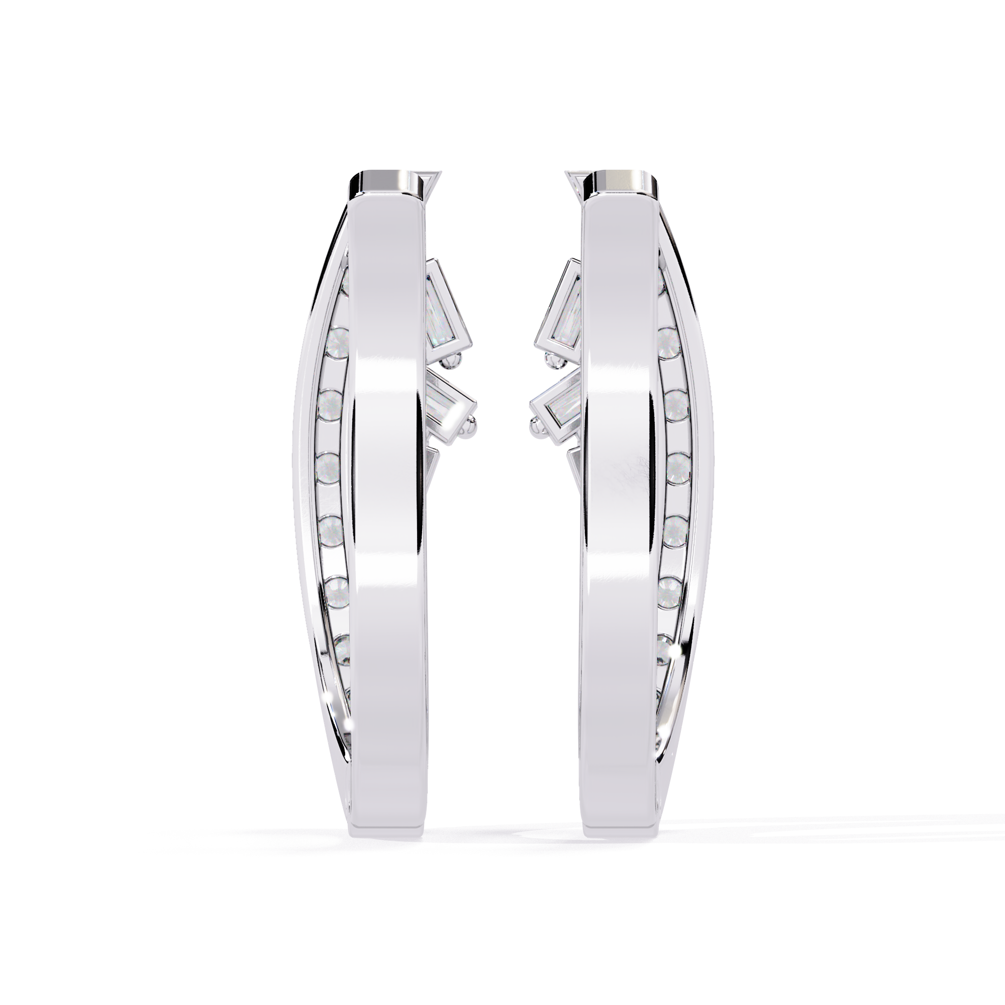 Ice Floe Hoops Earrings