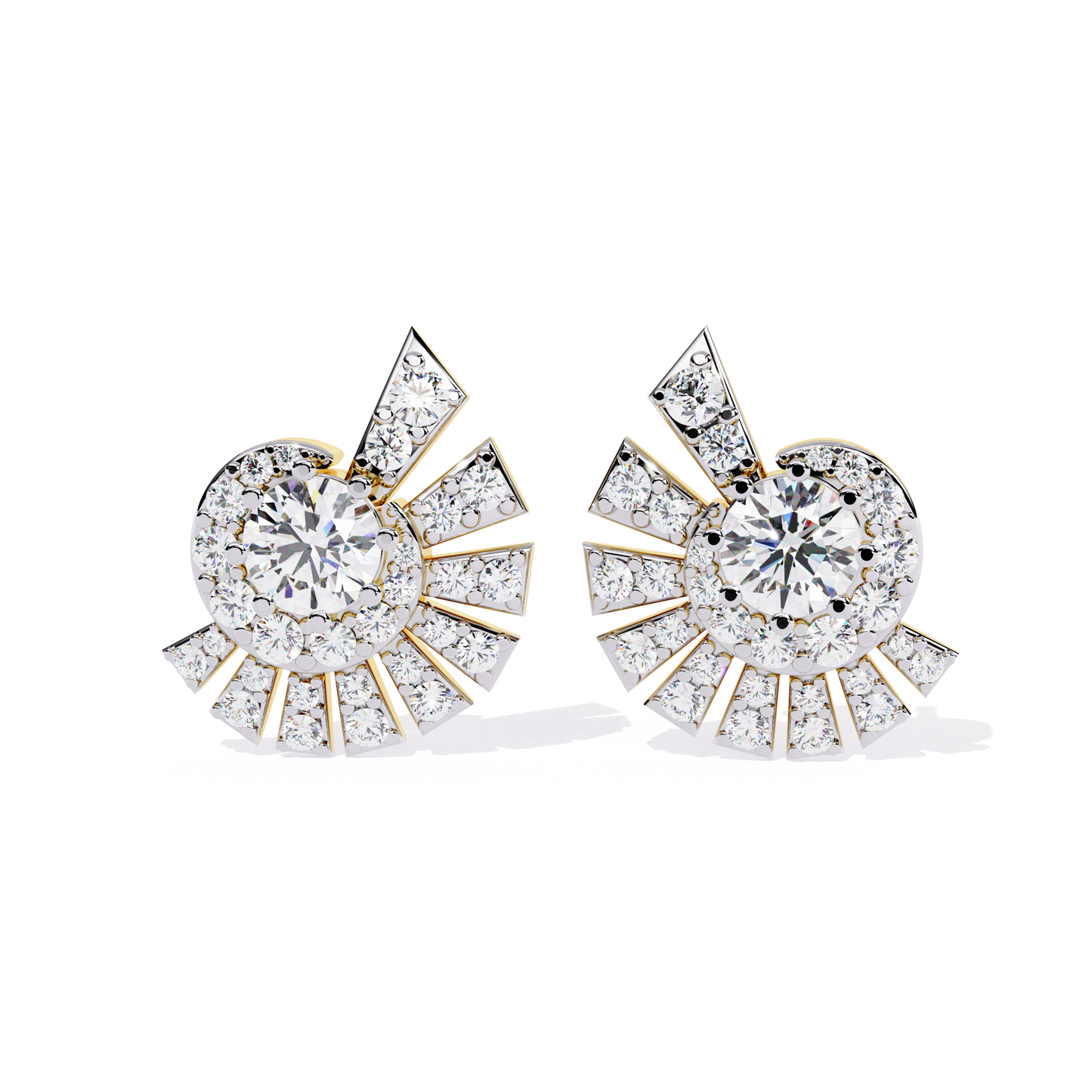 lab grown diamond studs earrings