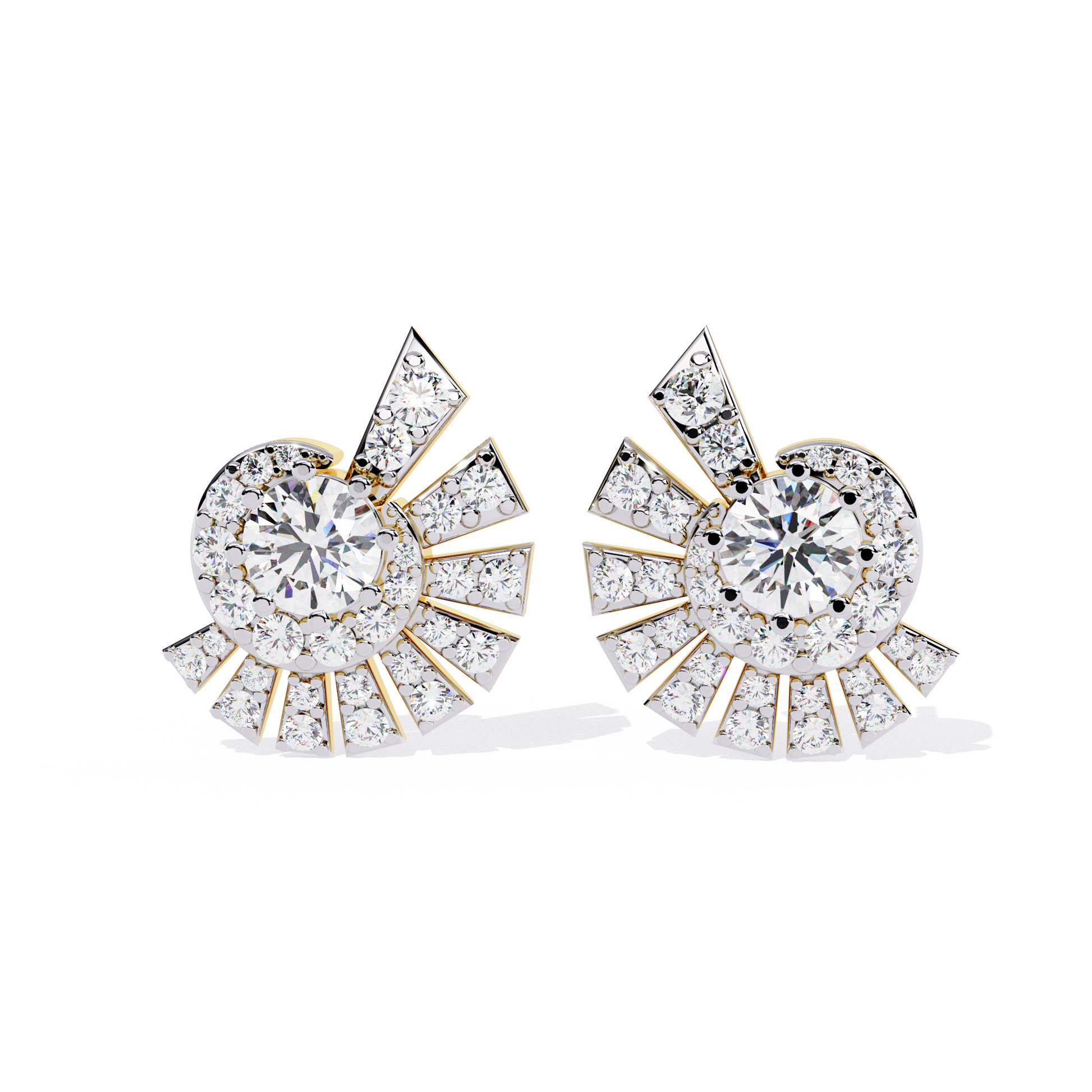 lab grown diamond studs earrings
