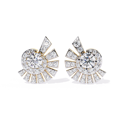 lab grown diamond studs earrings