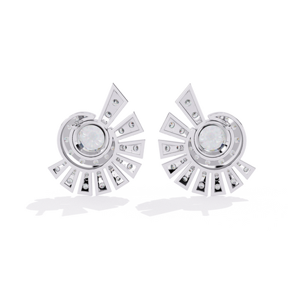 lab grown diamond studs earrings