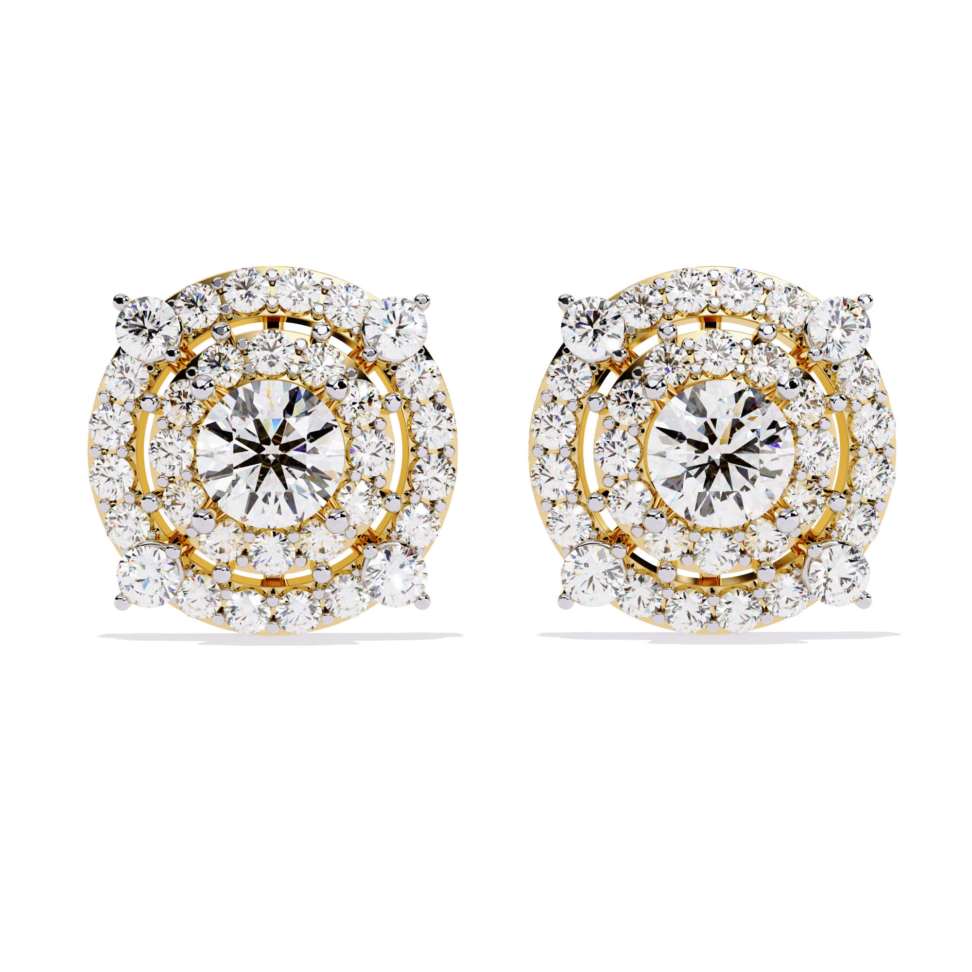 lab grown diamond studs earrings