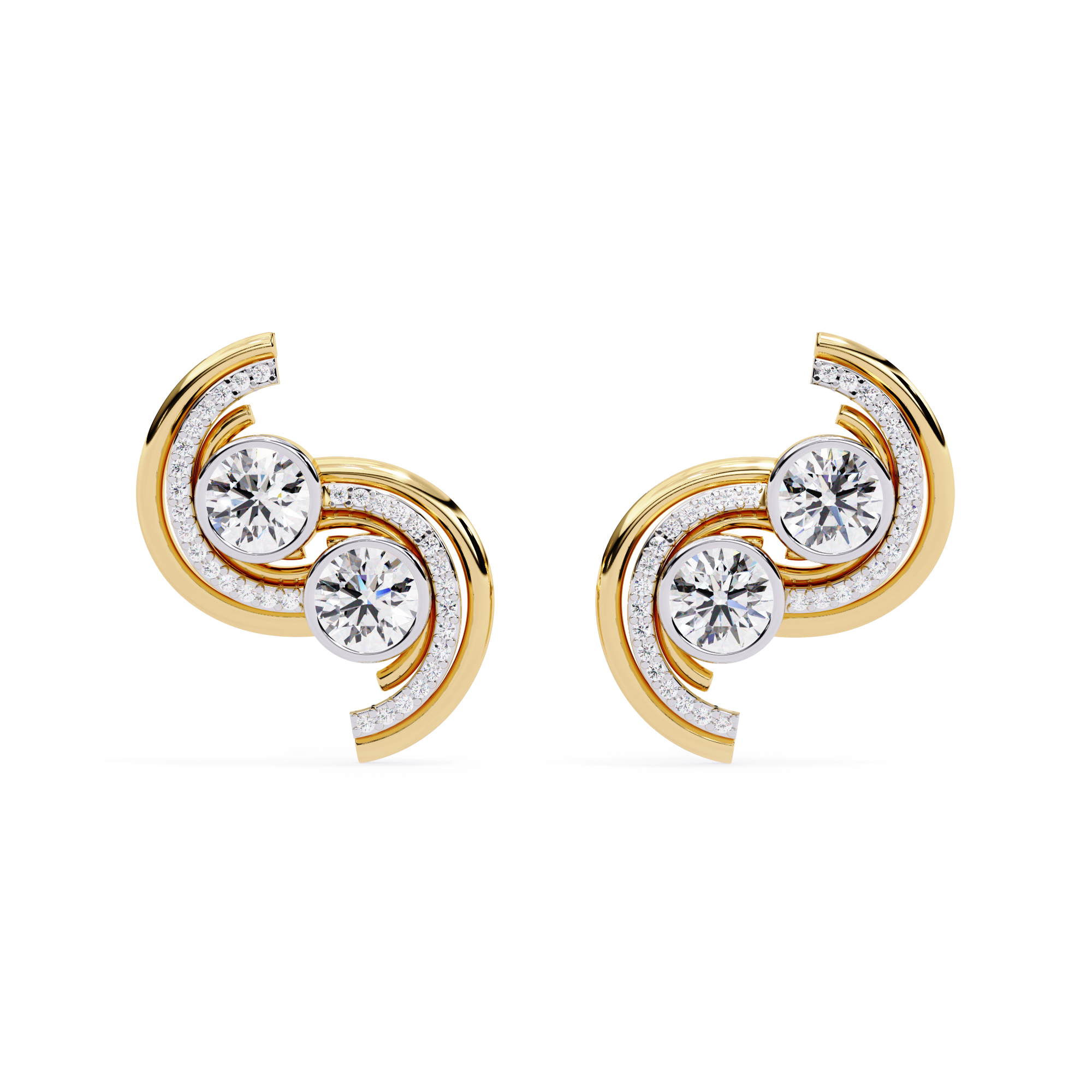 Inarra Atelier BIS-certified 2.04 ct lab-created diamond solitaire drop earrings for women