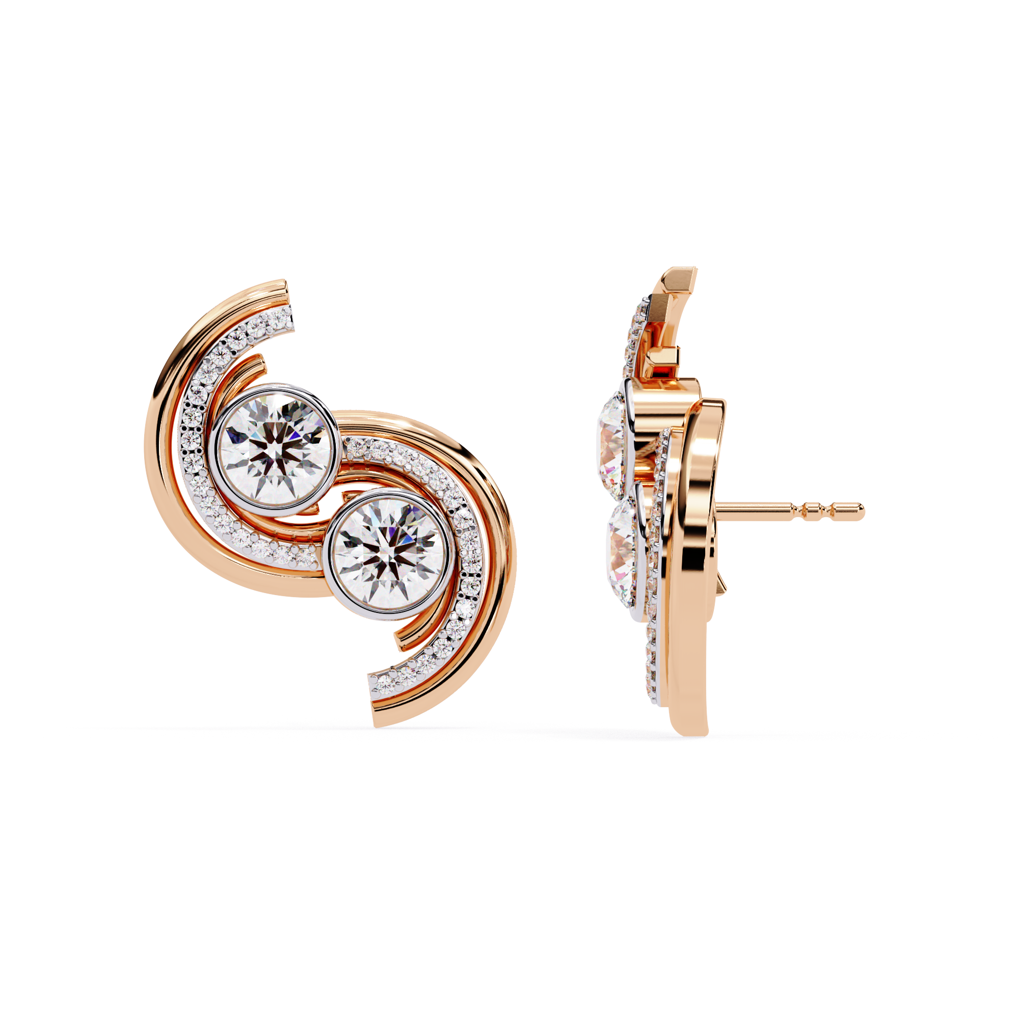 Inarra Atelier BIS-certified 2.04 ct lab-created diamond solitaire drop earrings for women