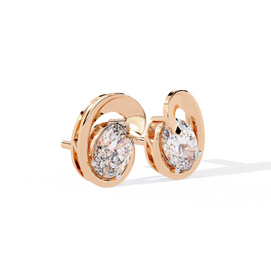 lab grown diamond studs earrings