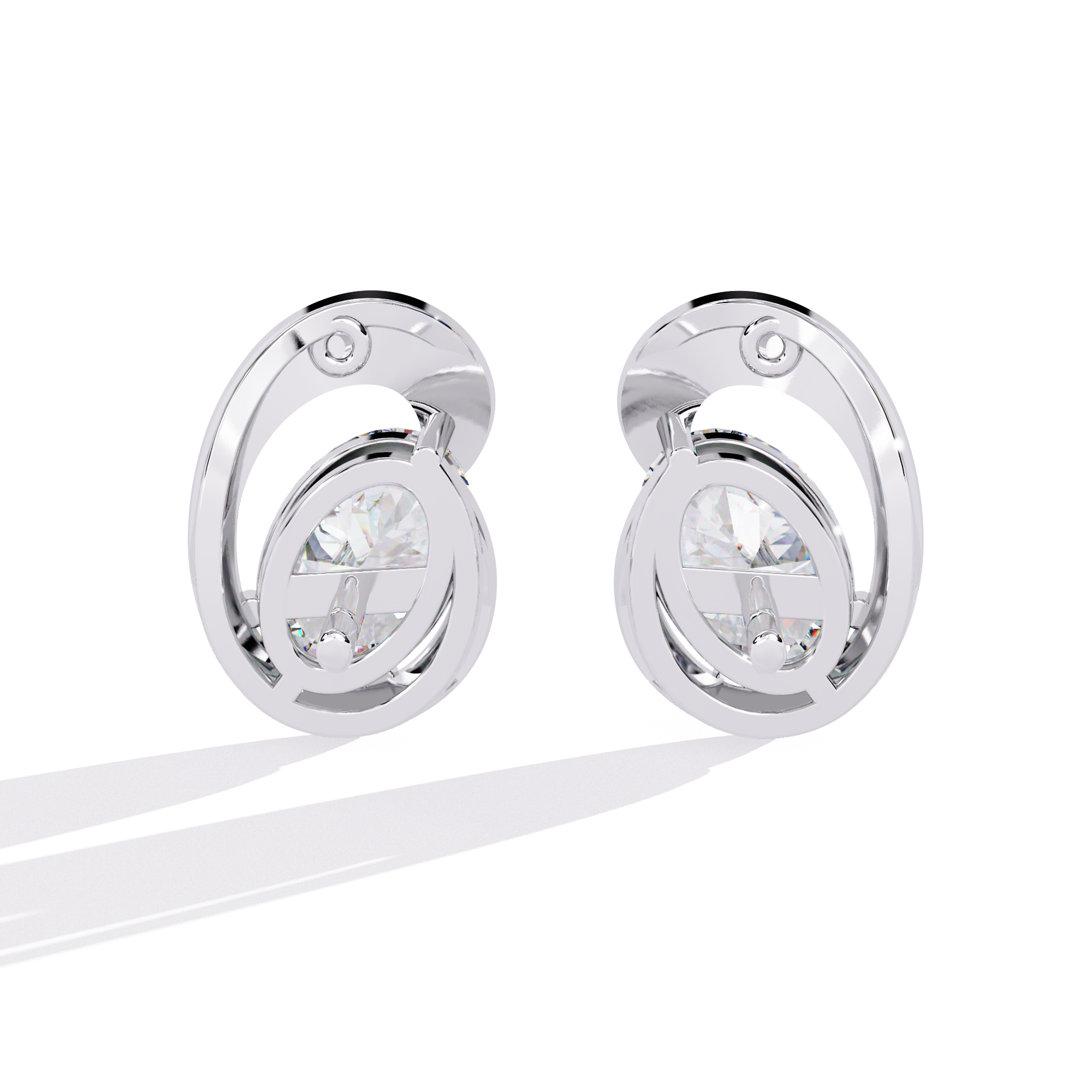 lab grown diamond studs earrings