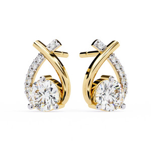 lab grown diamond studs earrings