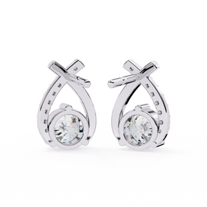 lab grown diamond studs earrings