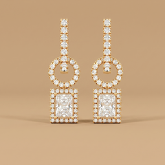 Open Frame Drop Earrings