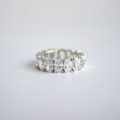 Oval full eternity band