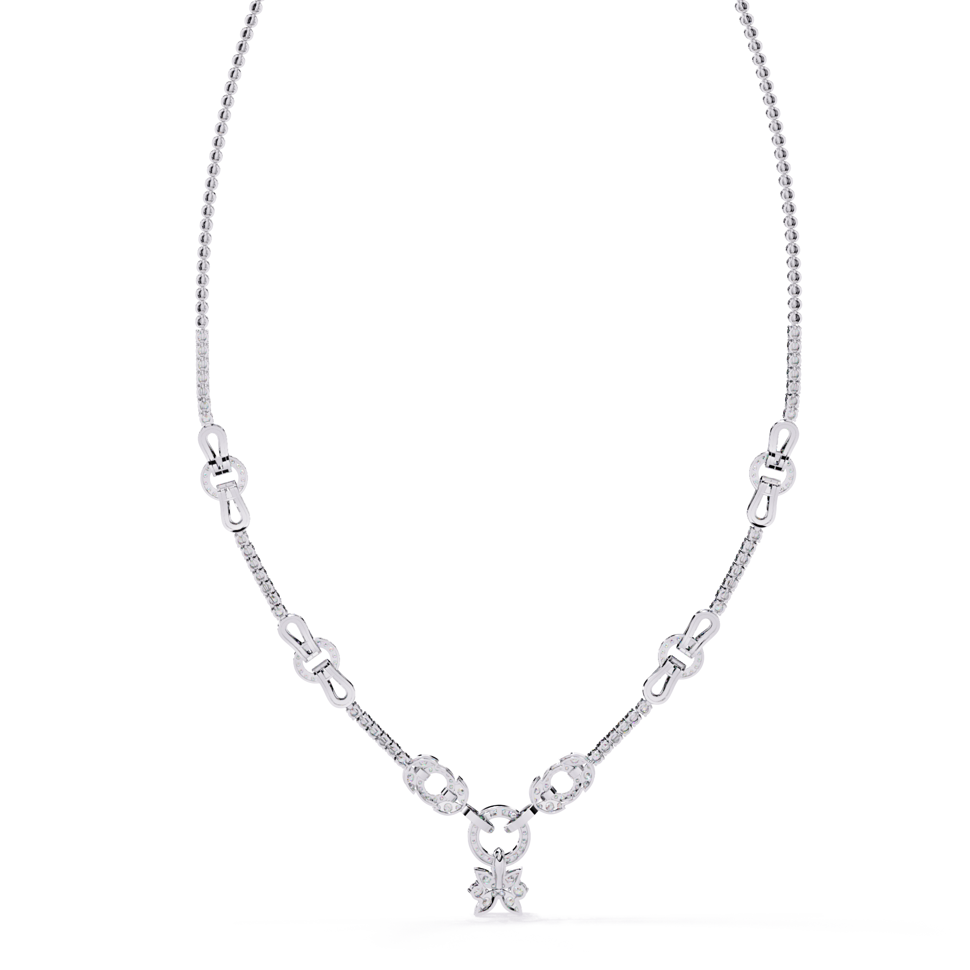 Floral Link Necklace