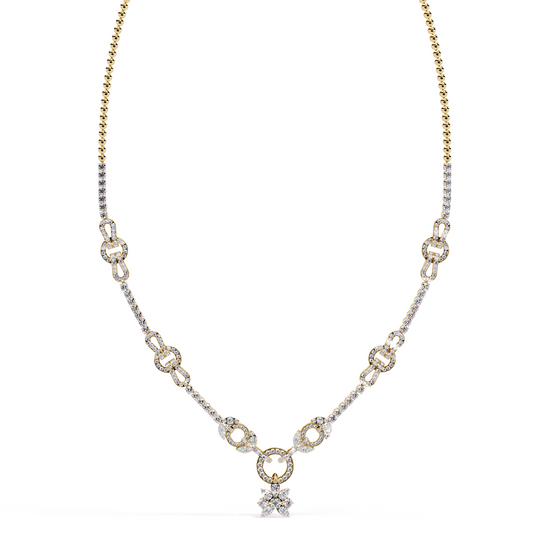 Floral Link Necklace