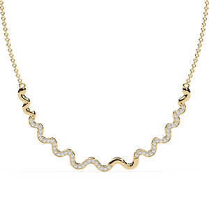 Pave Wave  Necklace