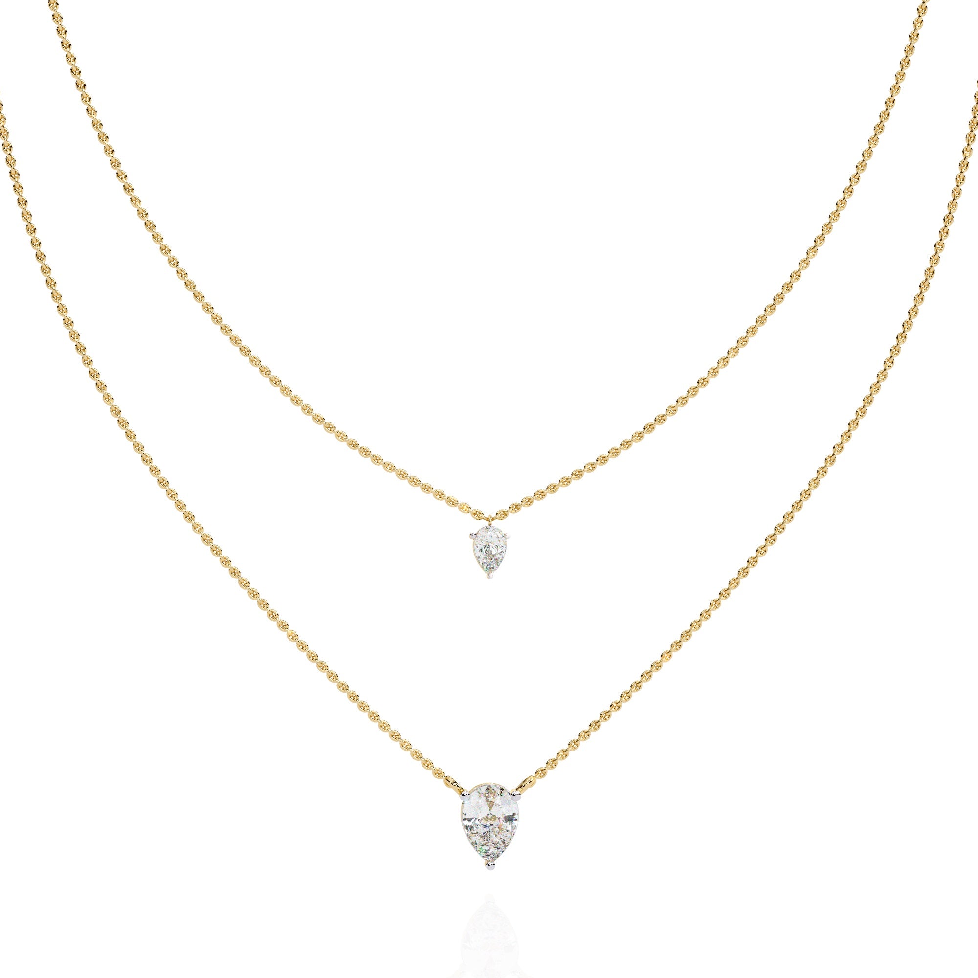 Layered Pear Necklace