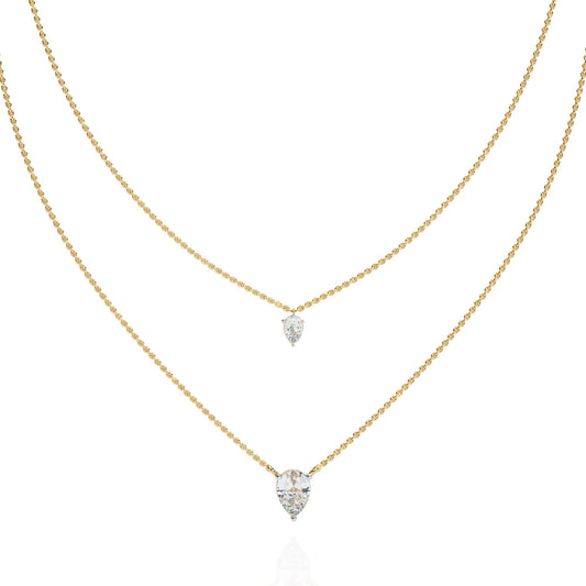 Layered Pear Necklace