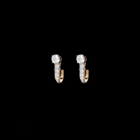 Opulent Orbit Diamond Earrings