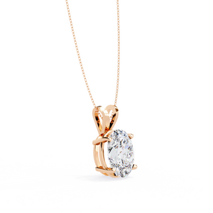 Oval Solitaire Pendant