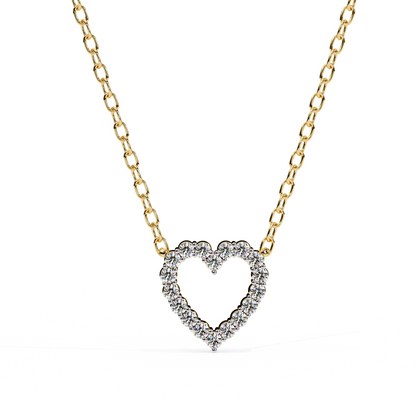 Pave Heart Pendant