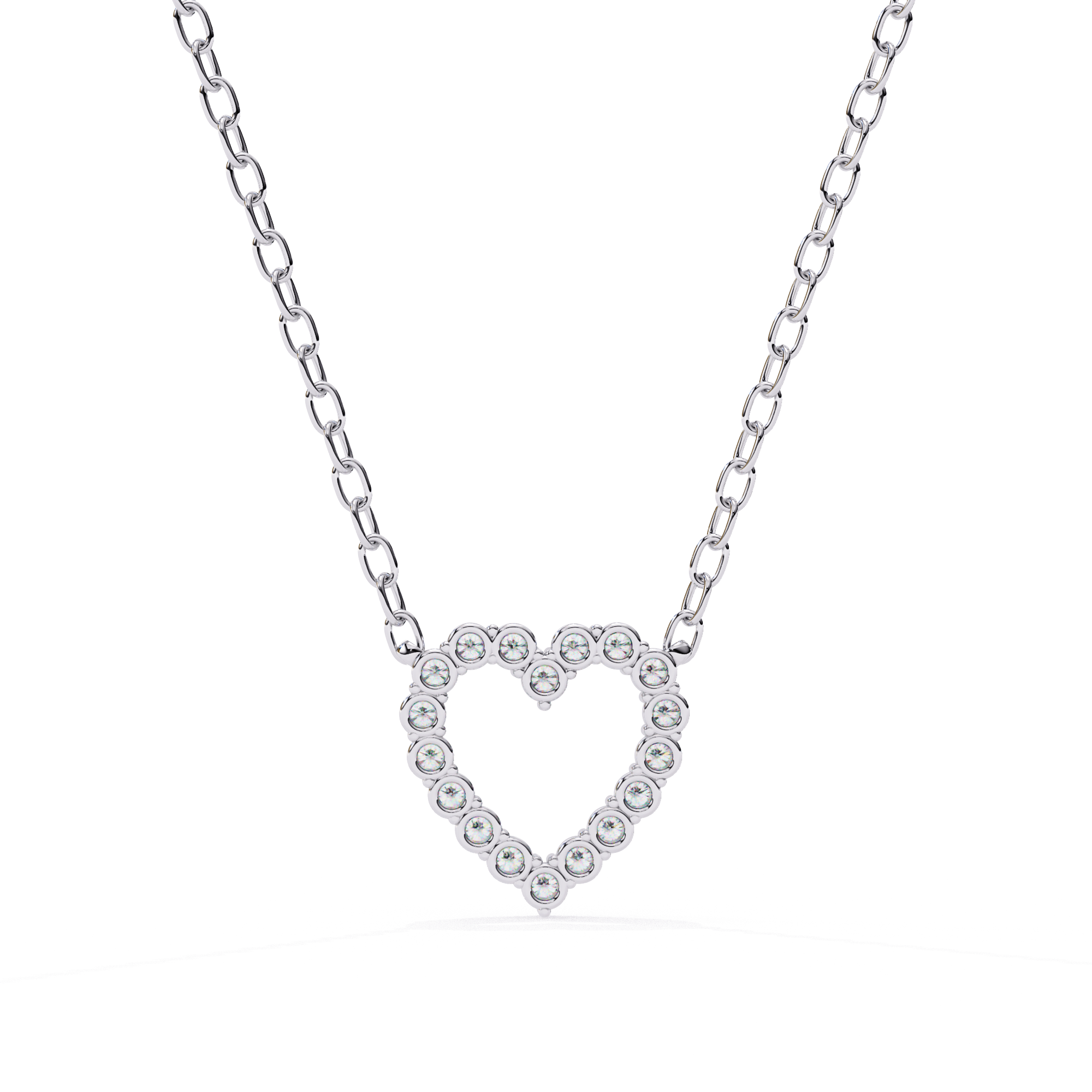 Pave Heart Pendant