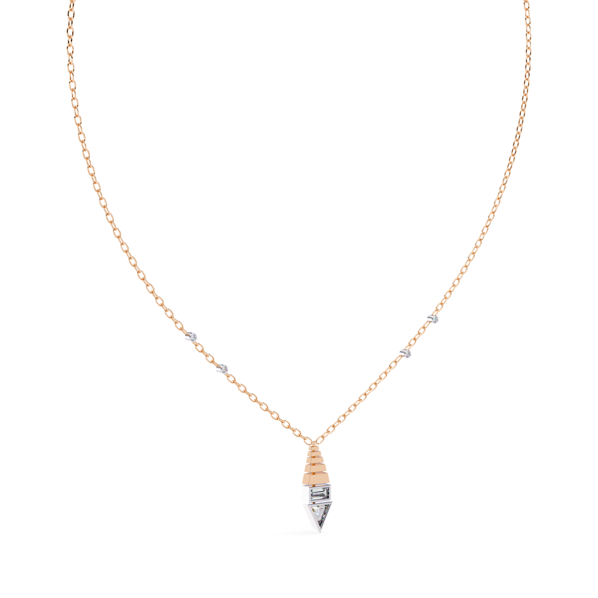 Classic Trillion-Cut Pendant