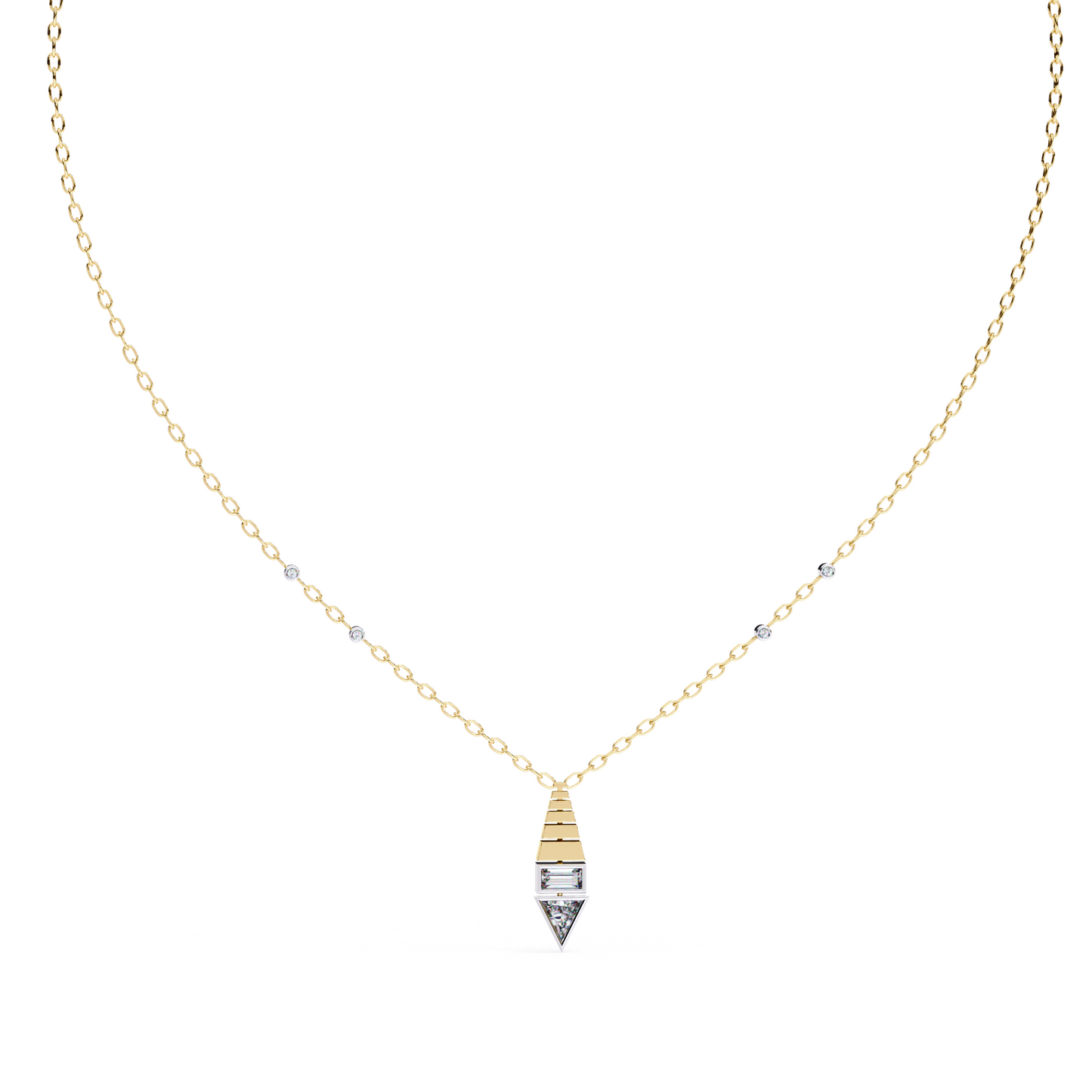 Classic Trillion-Cut Pendant