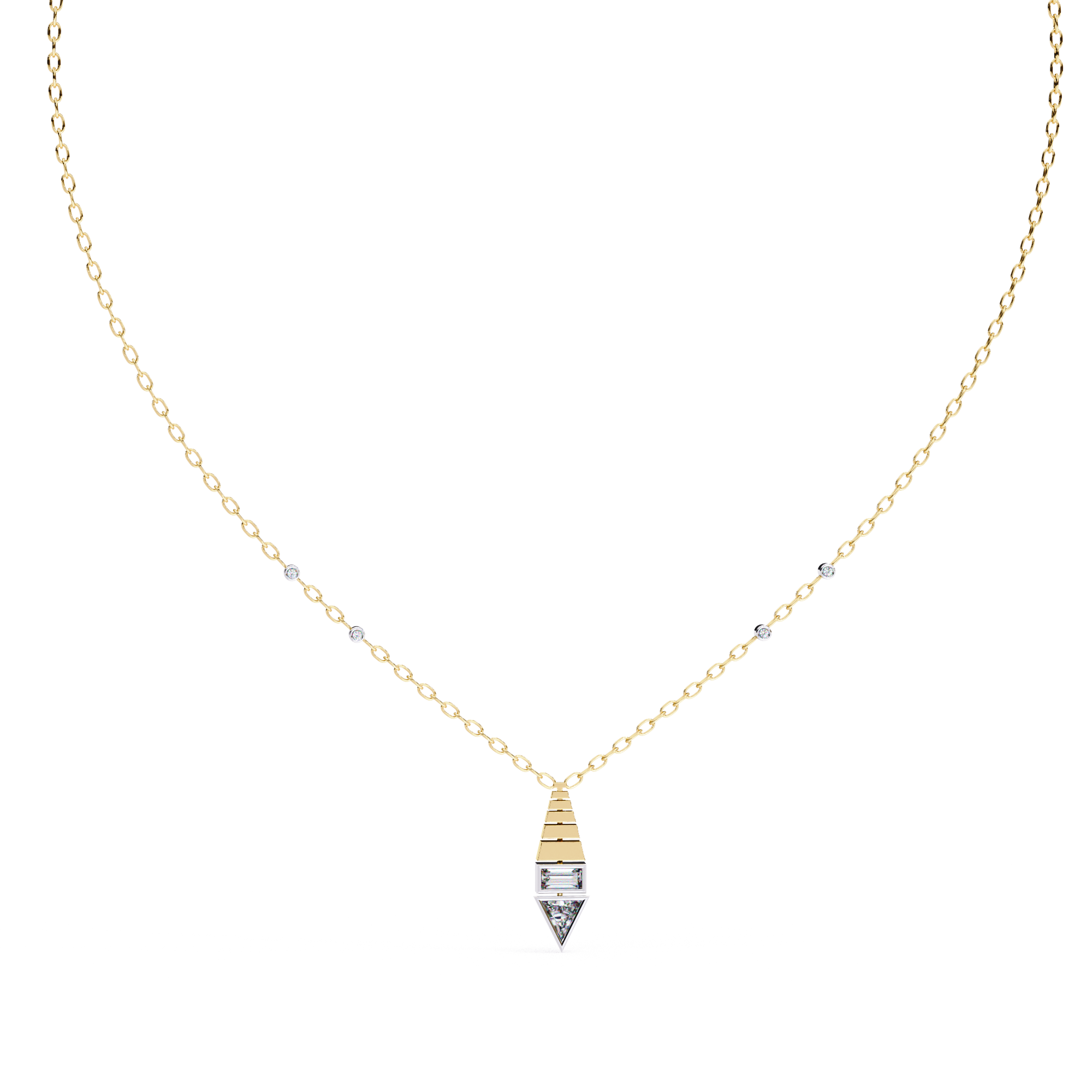 Classic Trillion-Cut Pendant