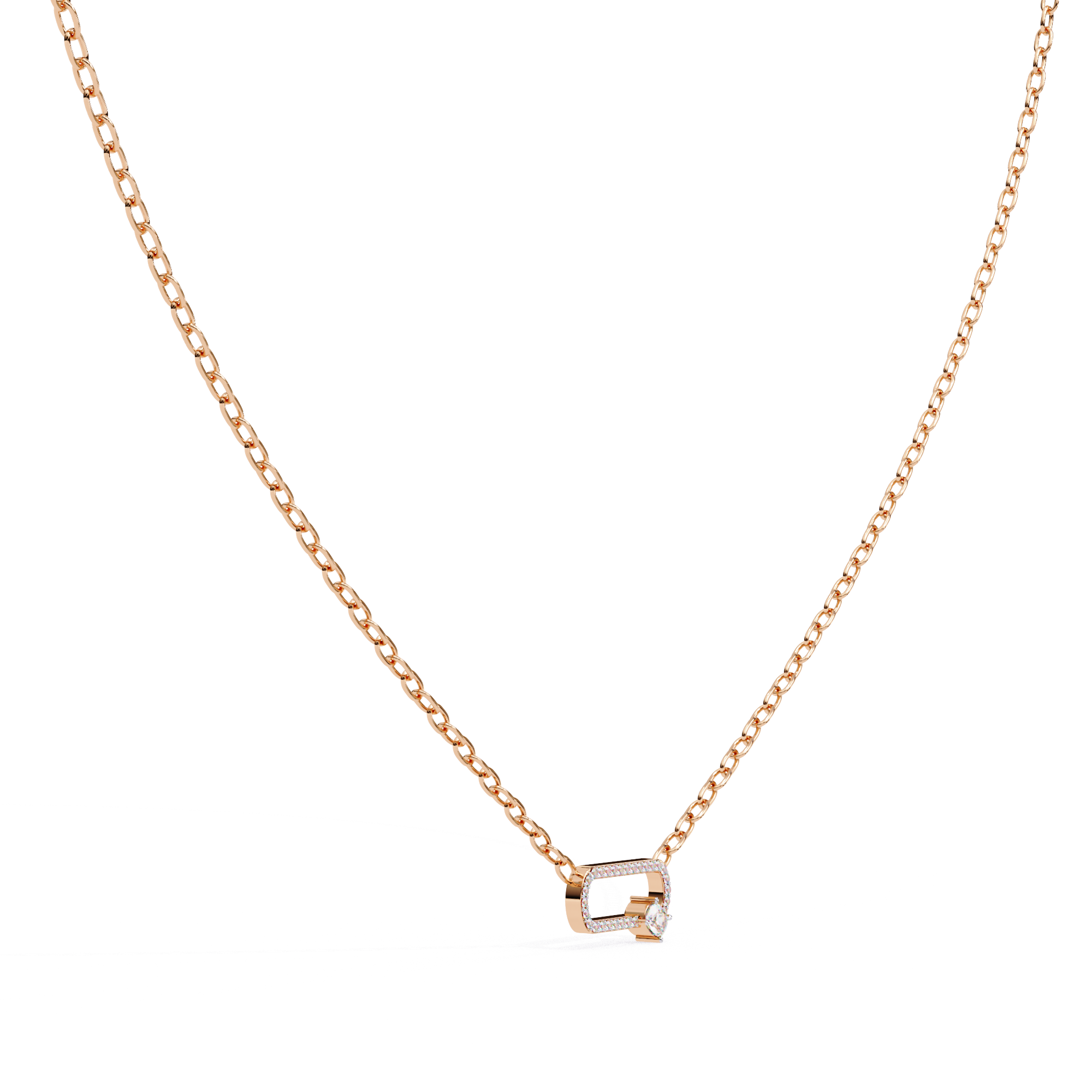 Floating Oval Pendant