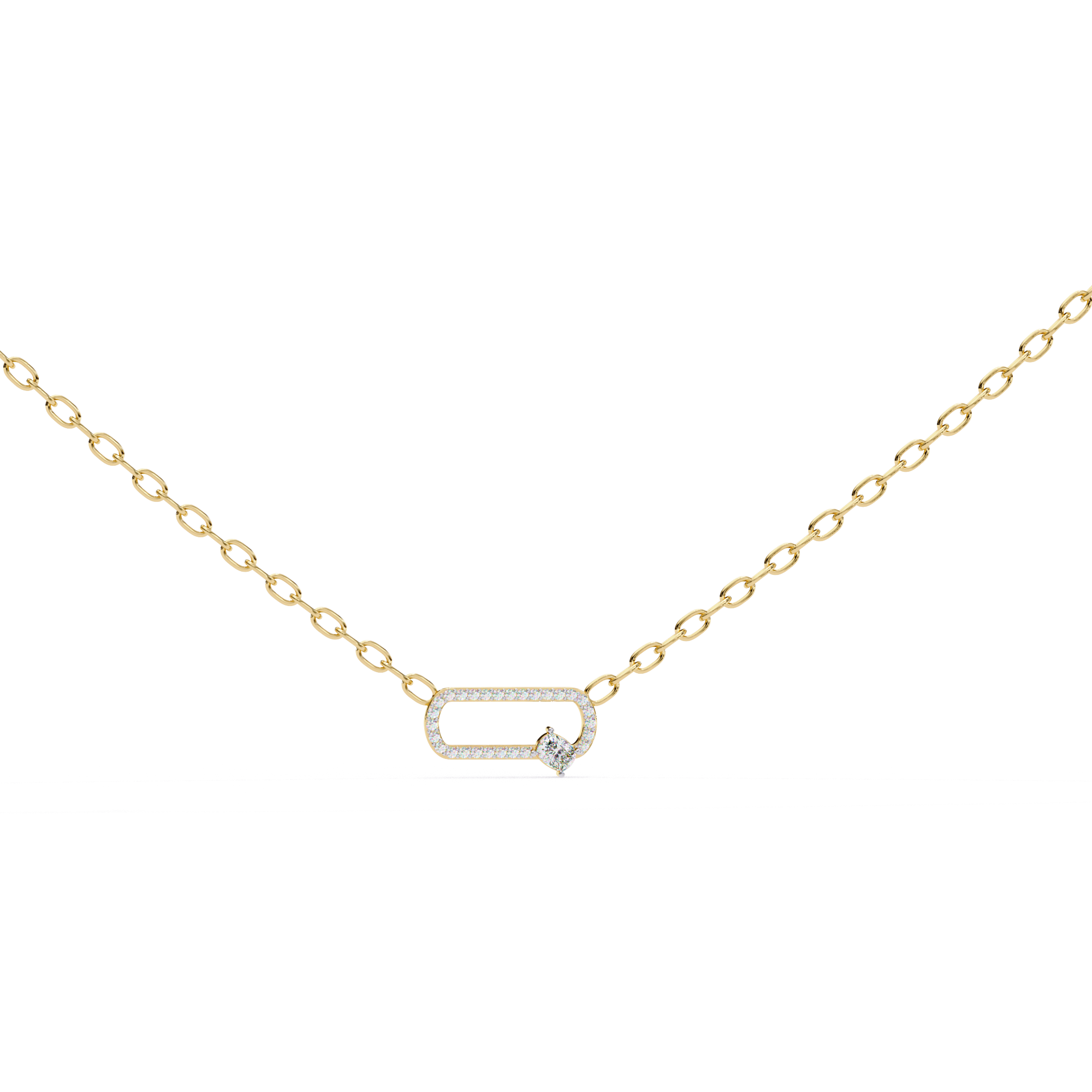 Floating Oval Pendant