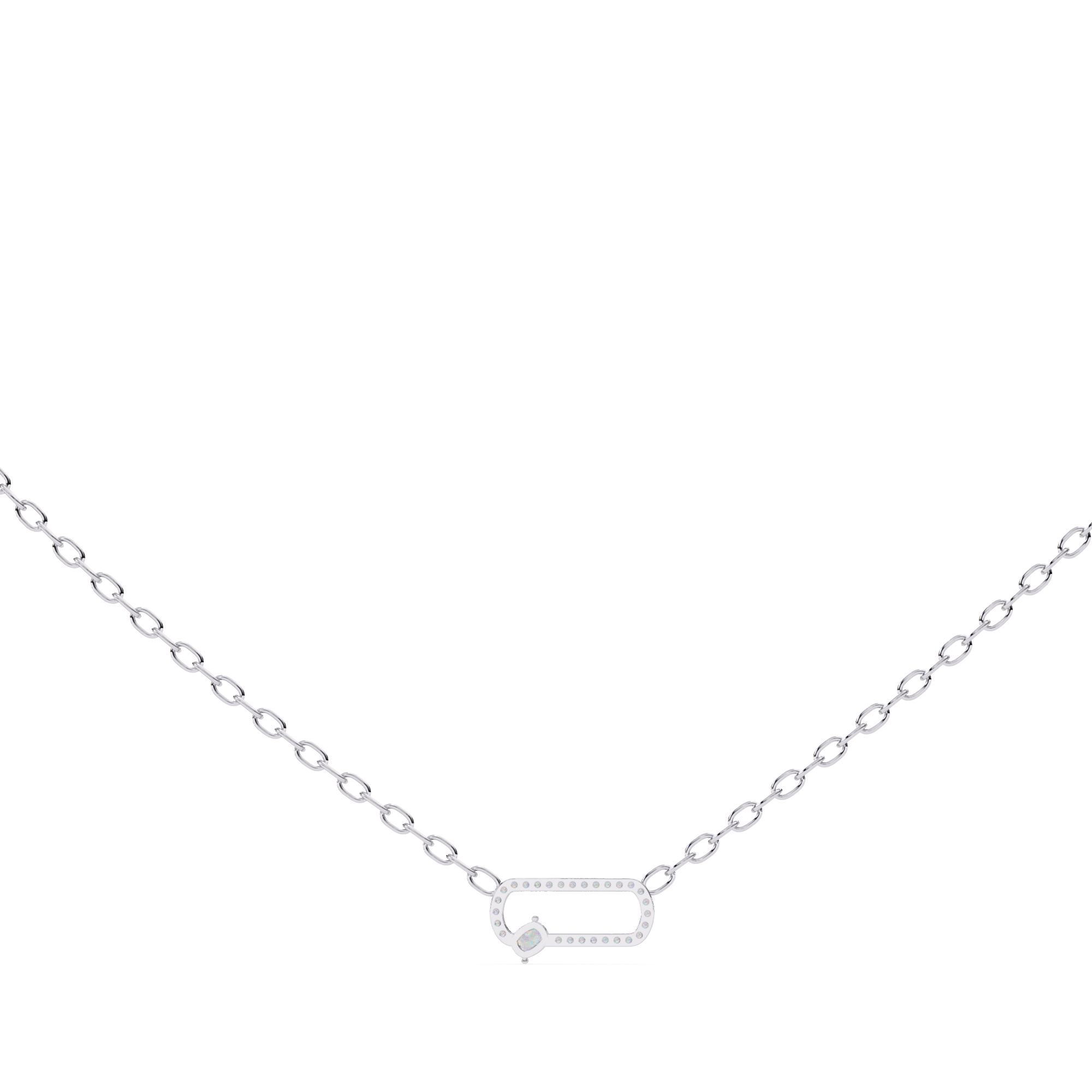 Floating Oval Pendant