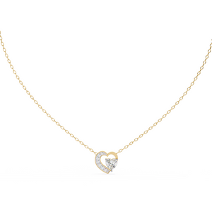 Crossover Heart Pendant