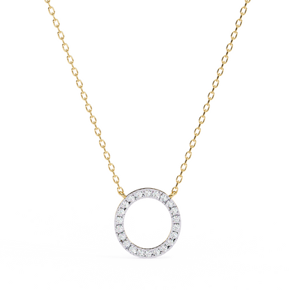 Classic Round Halo Pendant