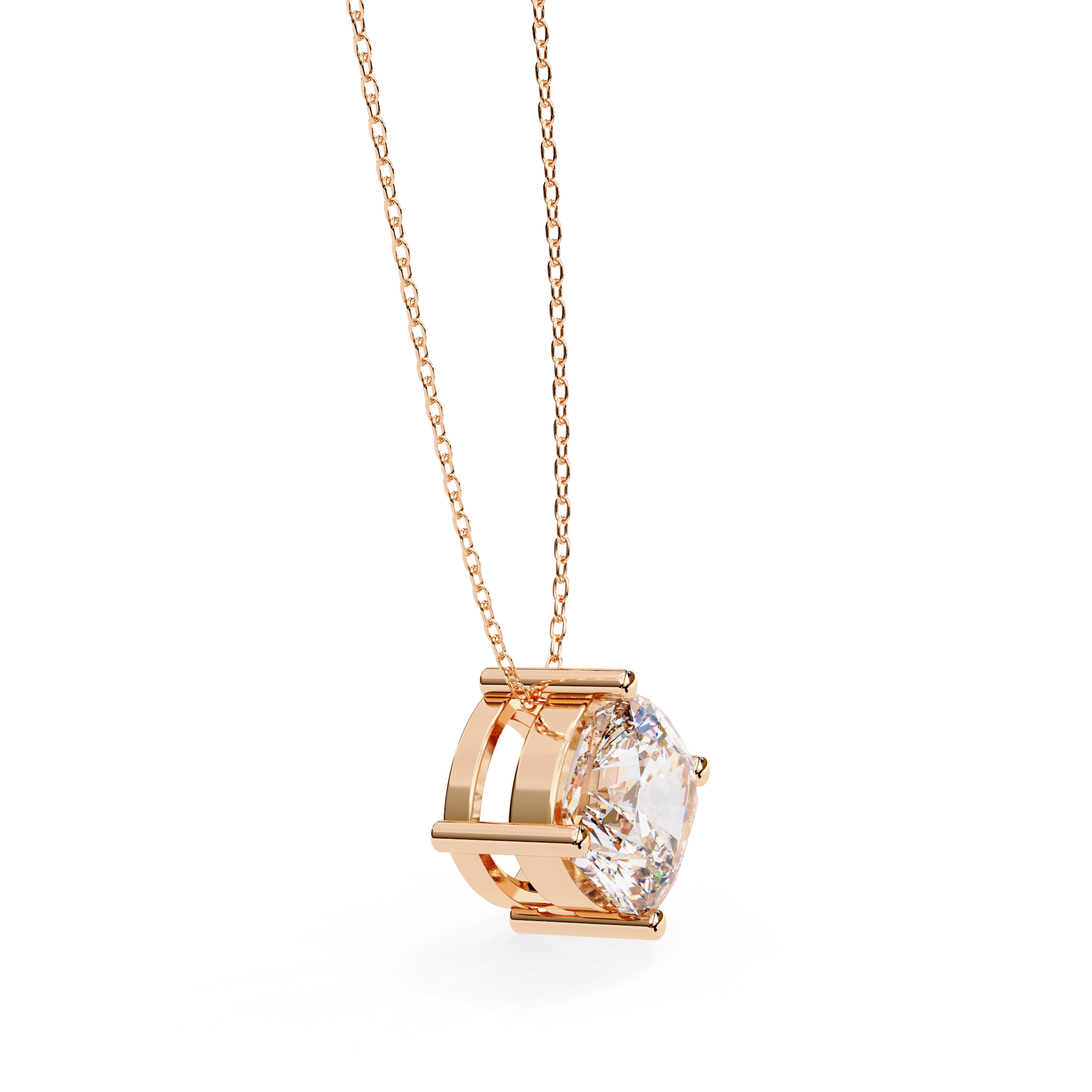 The Cushion Solitaire Pendant
