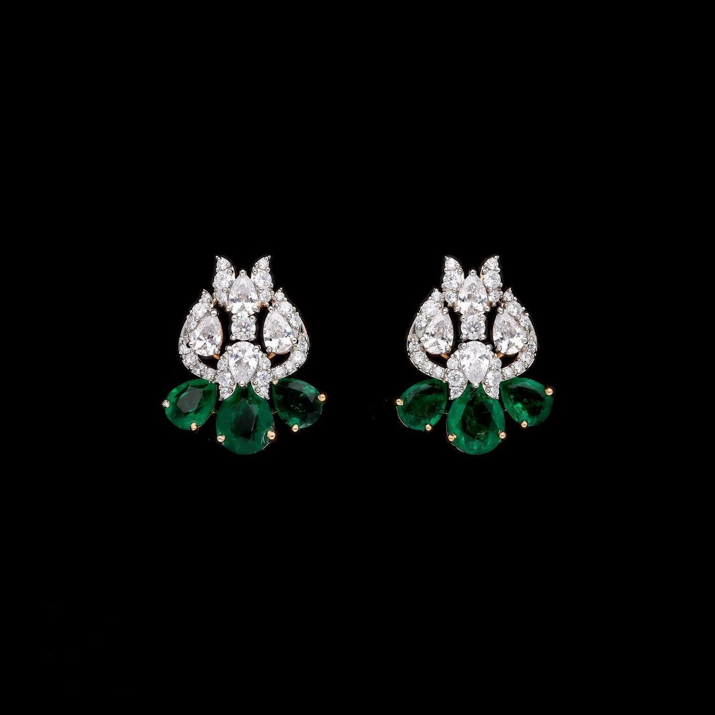 Pearl Leaf Radiance Earrings