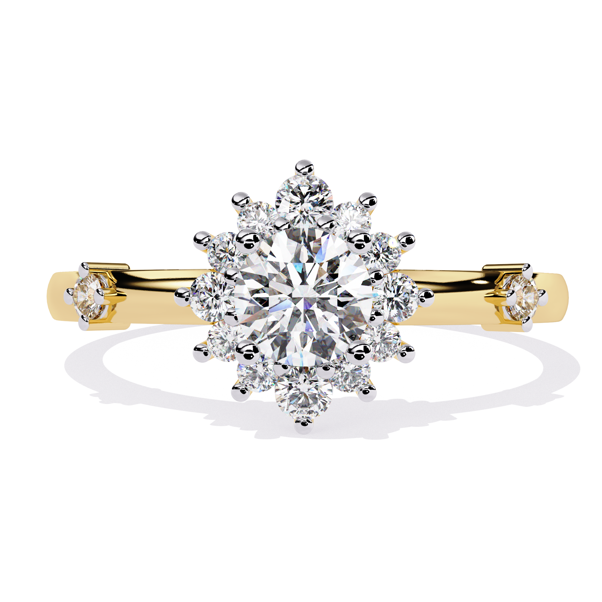 Inarra Atelier minimal round lab-grown diamond solitaire ring – BIS hallmarked
