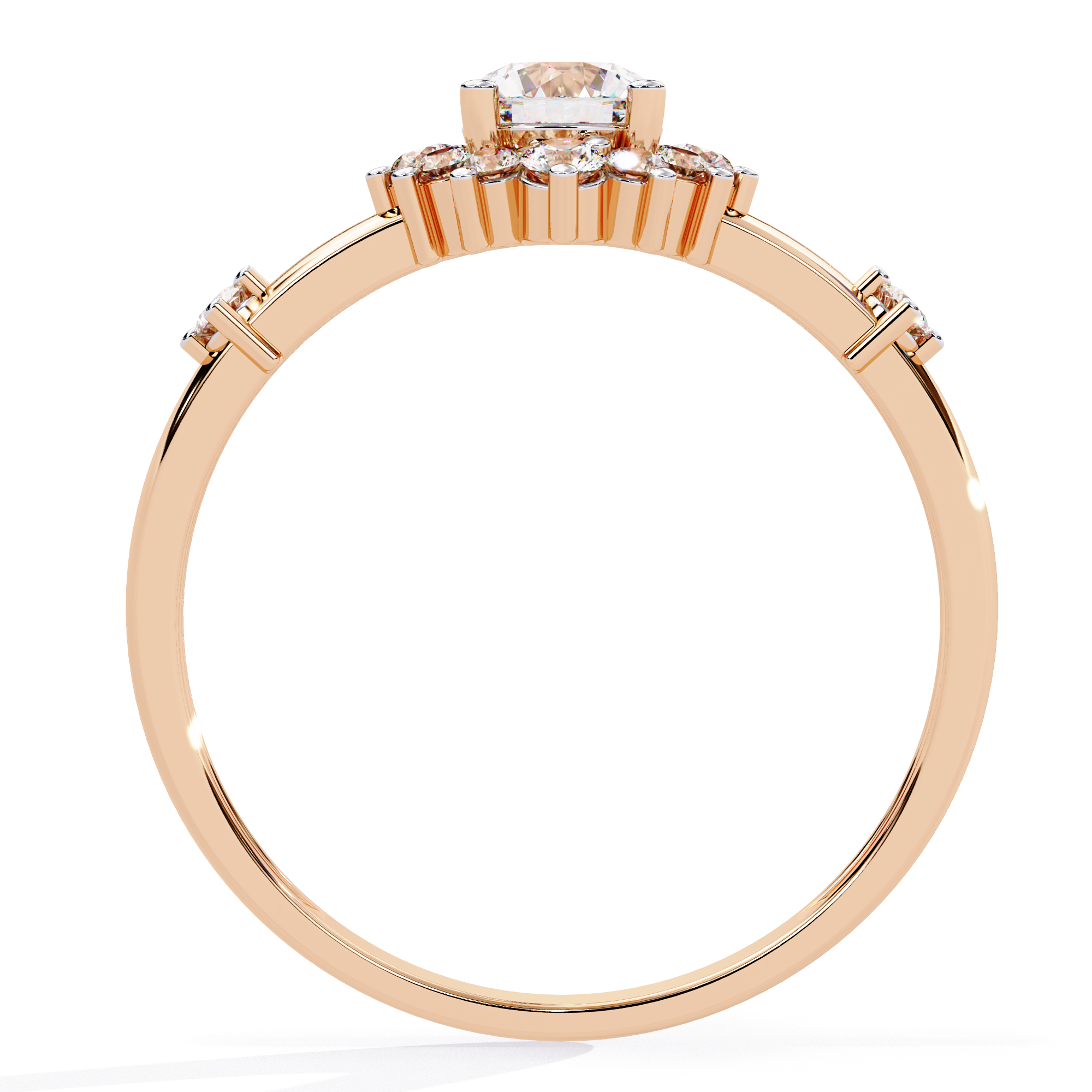 Inarra Atelier minimal round lab-grown diamond solitaire ring – BIS hallmarked
