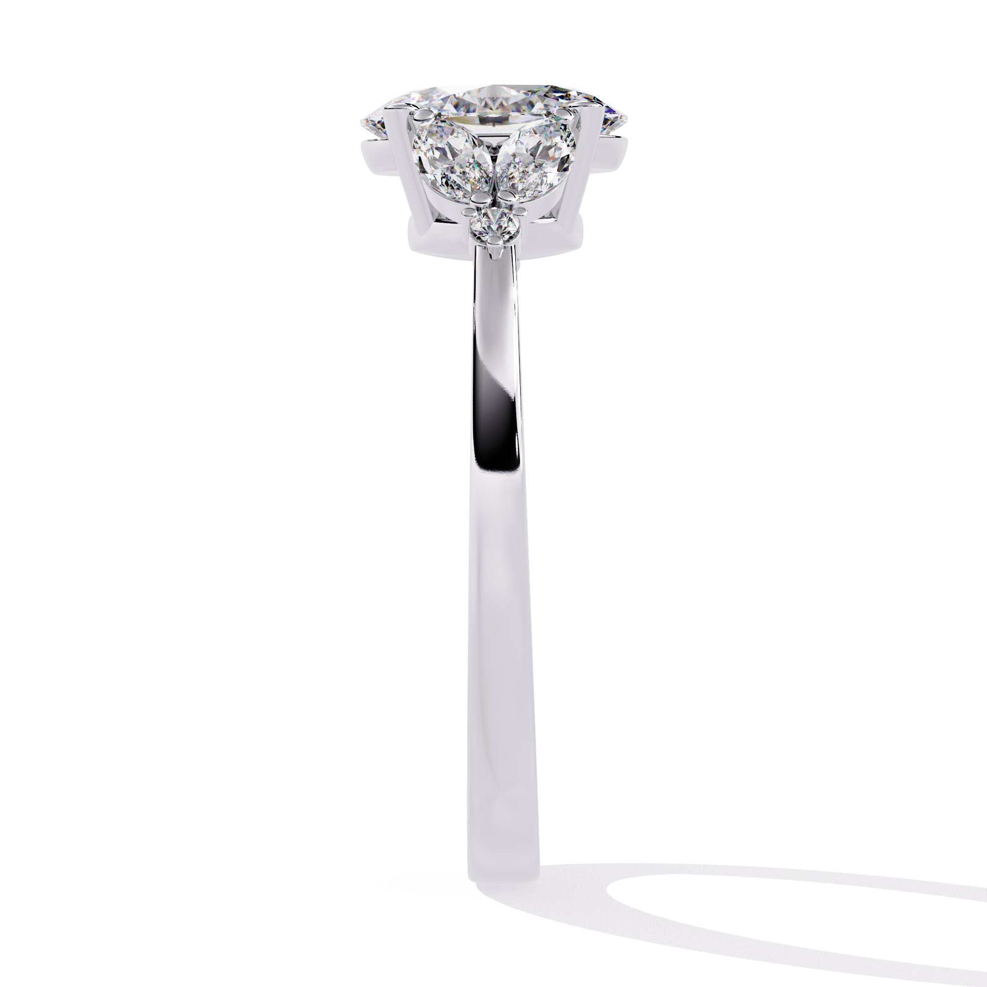 Oval Fleur Ring