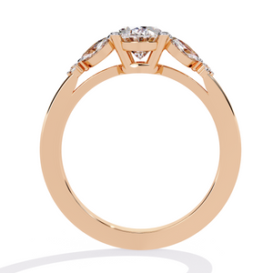 Oval Fleur Ring