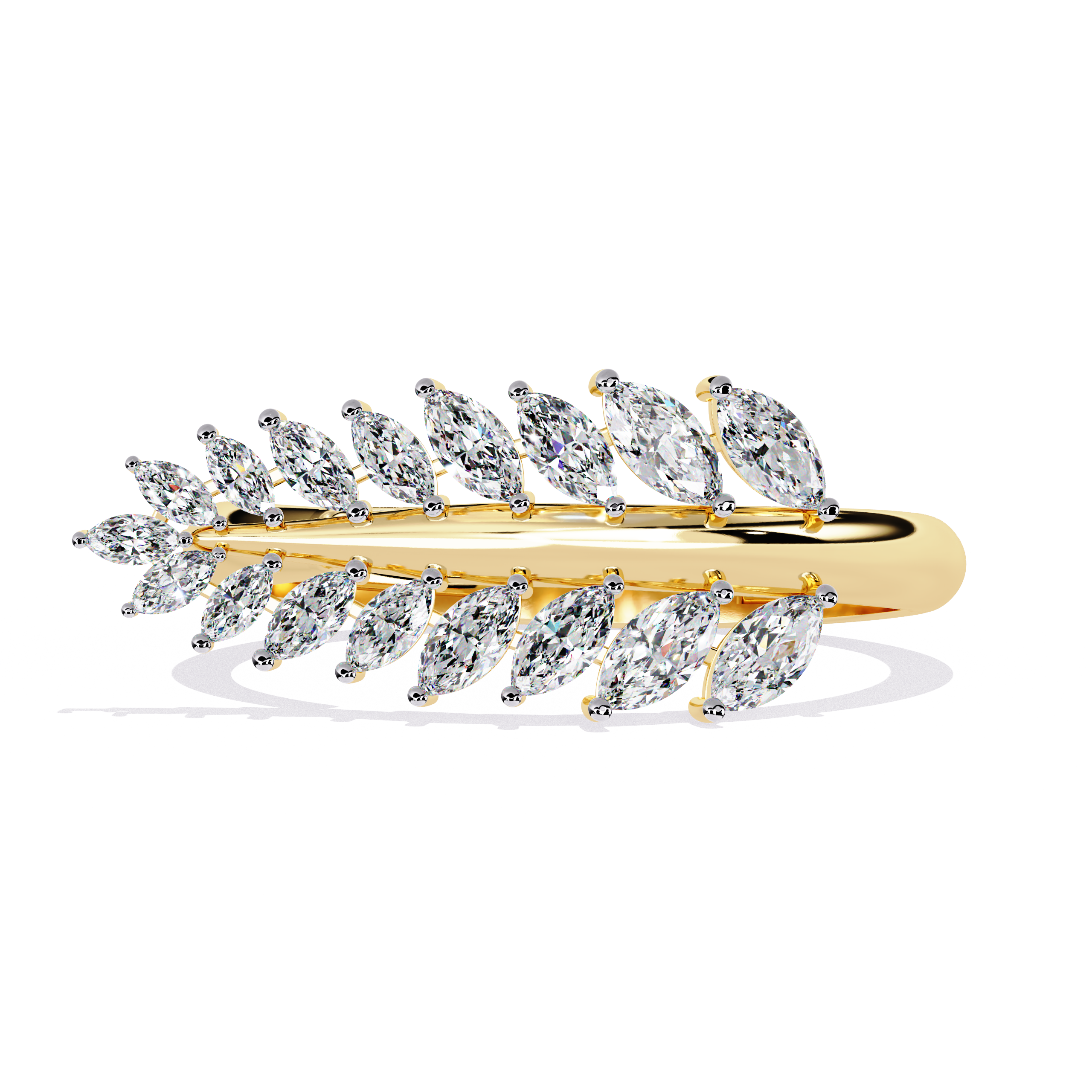 Marquise Leaf Ring