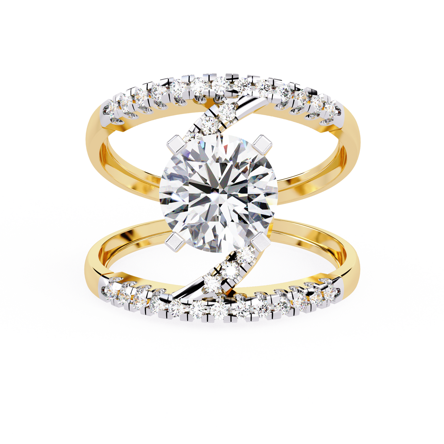 Solitaire Parallel Path Ring