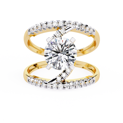 Solitaire Parallel Path Ring